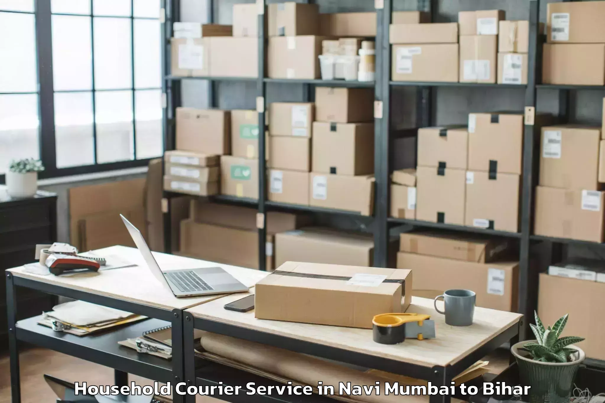 Professional Navi Mumbai to Ghoghardiha Household Courier